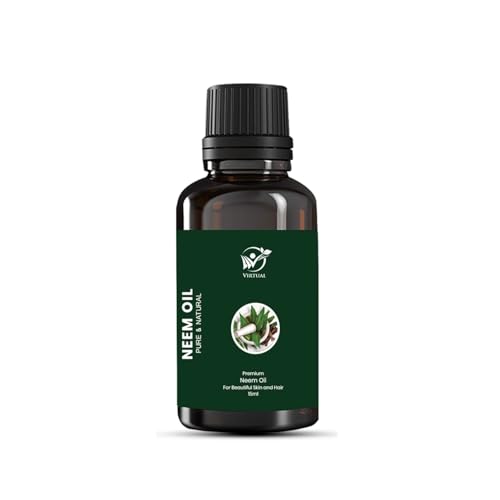Image of Neem Essential Oil 15ml Pure Natural Cold Pressed Oil for Skin Care Hair Care Acne Control Scalp Treatment Aromatherapy Multipurpose Therapeutic Grade Oil