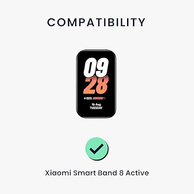 kwmobile Straps Compatible with Xiaomi Smart Band 8 Active Straps - 2x Replacement Silicone Watch Bands - Black/Dark Blue