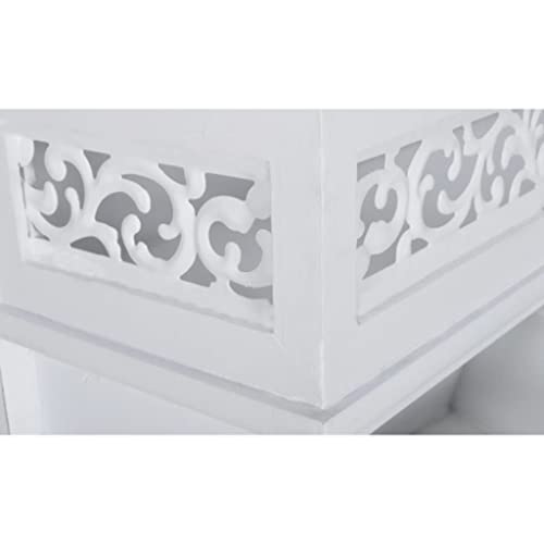Étagère murale blanche pour ranger vos clés et petits objets dans l'entrée - 7
