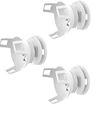 VrayKnol Wandhalterung, Wandhalterung für Lautsprecher, Stützrahmen, ABS-Material, Kann Kabel verstecken und ordnen, Weiß, 3 Stück