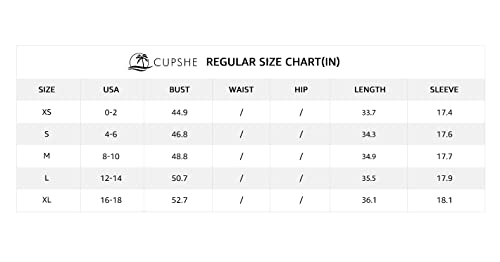 Cupshe Women Floral Shirt 3/4 Sleeve Beach Cover Up Button Green #TOP6