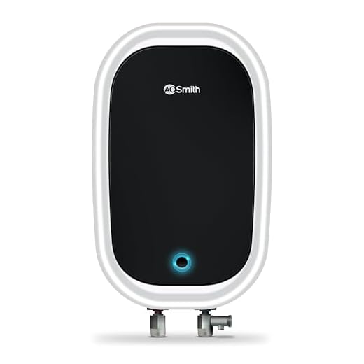 A.O. Smith EWS-5 White | 5 Litre 3KW Instant Water Heater (Geyser) with shock proof Outer Body |5 Levels safety shield |Made for Kitchen and Bathroom Applications, Wall Mounting