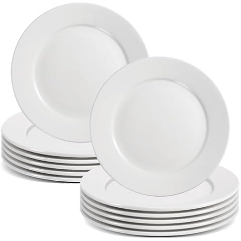 RAIHOMKIT 12-Piece Dessert Salad Plates Set Cover