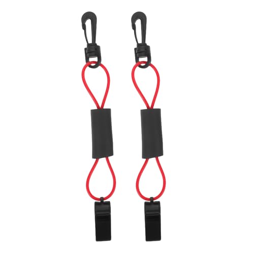 Toyvian Lot de 2 sifflets de Survie en Plein air avec Cordon, sifflet de sécurité d'urgence pour Kayak, Rafting, Chasse, Survie Aquatique, Sauvetage, signalisation