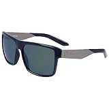 Dragon Men's Space Rectangular Sunglasses, Navy/Ll Smoke Petrol Ion, 59 mm