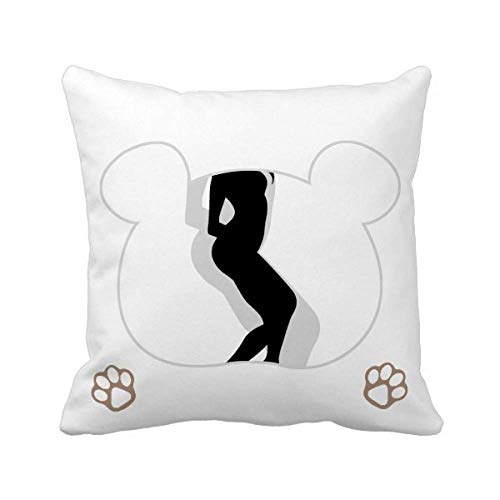 Housse de coussin carrée et bouclée pour une ambiance cocooning