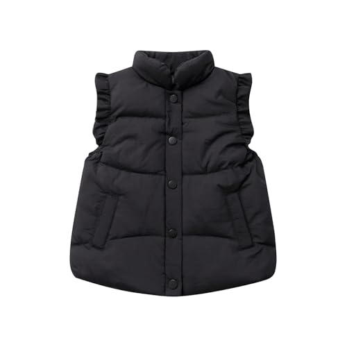 Quilted Puffer Vest for Toddler Girls Stand Collar Lightweight Winter Jacket Outwear Kids Warm Sleeveless Coats