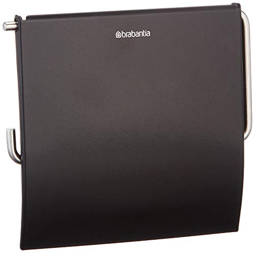 Brabantia 108600 Toilettenpapierhalter, Edelstahl, matt schwarz,...