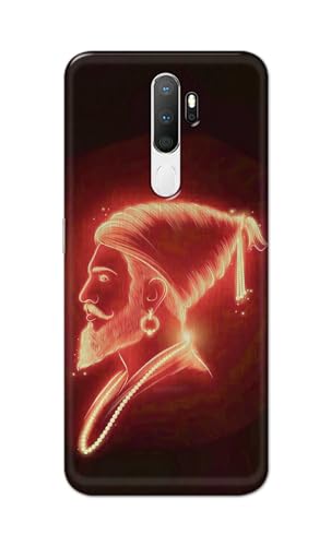 Image of Plastic Printfidaa Printed Hard Back Cover Case For Oppo A5 2020 | Oppo A9 2020 Back Cover (Chatrapati Shivaji Maharaj) -112, Multicolor