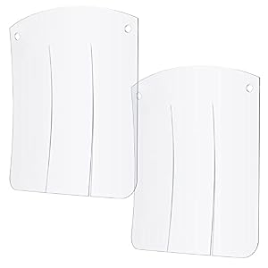 2 Pieces Dog House Door Flap Pet Products PVC Pet Door Transparent Doggy Door Peaked Roof Dog House Replacement Flap for Pet Indoor or Outdoor House Easy to Install 78 x 87 inches 2 Pieces