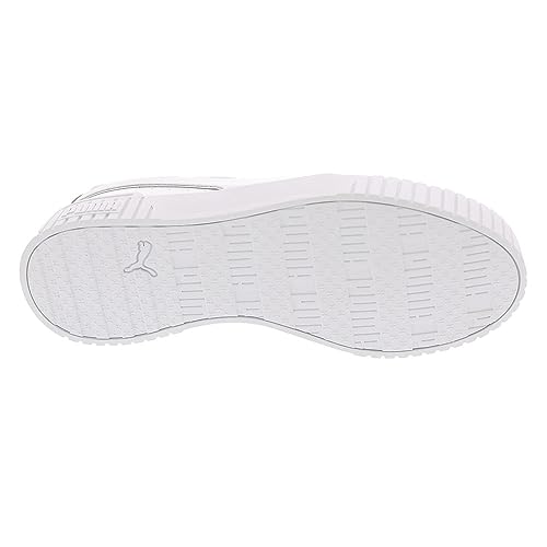 Image of PUMA Carina 20 Pop Up Metallics Womens Sneaker 105 BM US WhiteSilverSilver