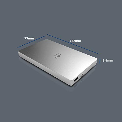 Caja Externa SSD SATA 2.5" USB 3.1 Gen 2 Tipo C Plata miniatura 2