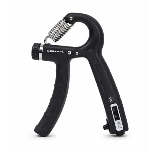 Image of Btag Hand Gripper with Counter - Adjustable Grip Strengthener, 60 KG Capacity for Forearm, Wrist & Finger Workout Men & Women (Black)