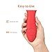 Amazon Basics Silicone Pot Holder Hot Skillet Rectangular Handle Cover for kitchen, Red, 5.6