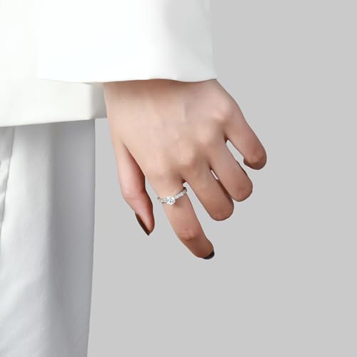 Image of SALTY Anti Tarnish Finger Ring for Women | Adjustable Fancy Jewellery Design | Fashion Accessories for Girls | Minimal Jewelry | Gift for Diwali, Christmas, Marriage, Birthday