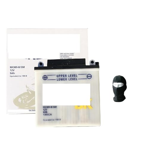 Magneti Marelli YB9-B Sealed Battery – Ready-to-Use 12V 9Ah For Vespa LX 4T 4V Touring 50 (2010-2013)