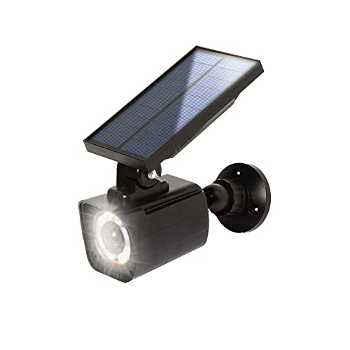 Proxinova Focos LED Exterior Solares con Sensor de Movimiento, Camara Vigilancia Falsa, Iluminación Sustentable, Foco Solar Exterior, 900 Lúmenes, IP65 Impermeable, Luz Solar Exterior Cover