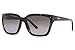 SALVATORE FERRAGAMO-SF1018S 001 Rectangle Sunglasses Black Gray