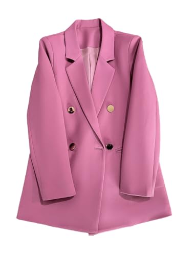 Costume blazer croisé femme aux finitions tailleur et revers échancré haut de gamme