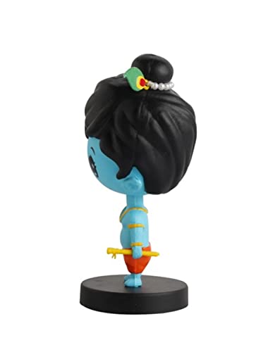 Image of AUGEN Krishna God Action Figure Limited Edition Bobblehead for Car Dashboard, Office Desk & Study Table (Pack of 1)