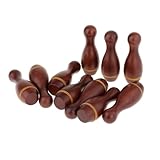 10Pcs Bowling Pins for Shuffleboard Table Bowling Game for 3
