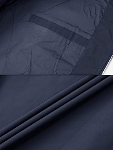 Image of TACVASEN Men's Lightweight Jacket Casual Spring Fall Windbreaker Bomber Zip Up Coat with Pocket
