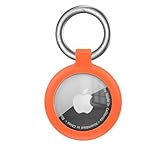 PAIFIEVD AirTag ケース防水 Airtag キーホルダー TPU製 全面保護 エアタグケース 持ち運びに便利 傷 耐衝撃/擦傷防止 エアタグ キーホルダー 車のカギ/カバン/キー/荷物/財布/バッグに掛ける(Orange)