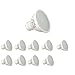 Lot x10 Ampoules LED GU10, 7W - 630lum 6000K froidØ50xH57mm hotel, bureau, commercial, maison, magasin