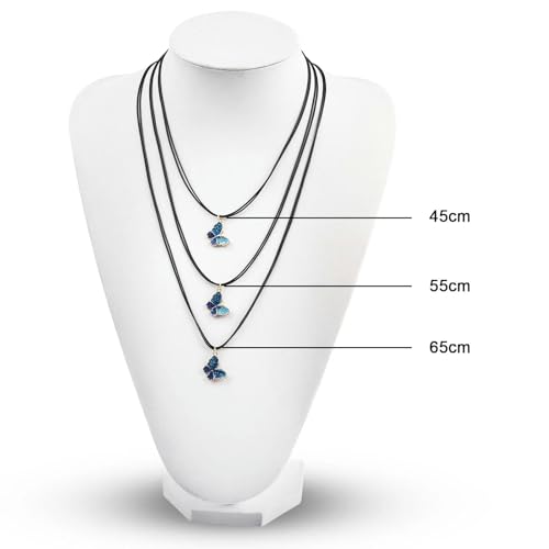 Cordon de collier ciré pour fabrication de bijoux et corde de cire tressée 1mm ZYFSHA 65cm