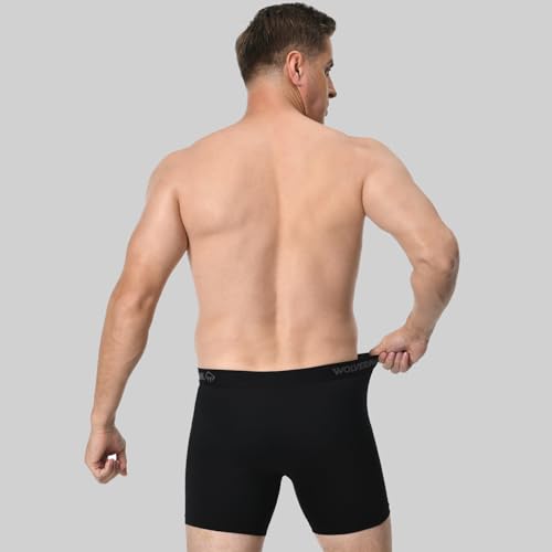 WOLVERINE Men's Boxer Briefs Soft Breathable Moisture-Wicking with Tag Free Underwear for Men 3-Pack4
