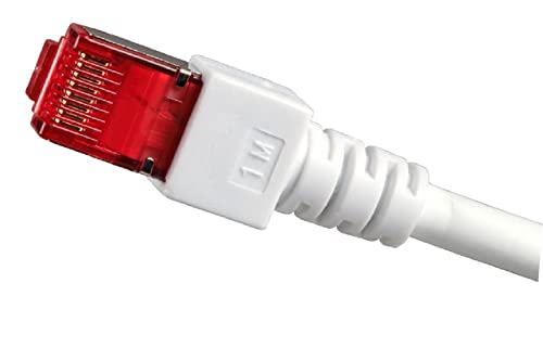 Cable Patch RJ45 S/FTP Cat.6 0.15 m Blanco miniatura 1