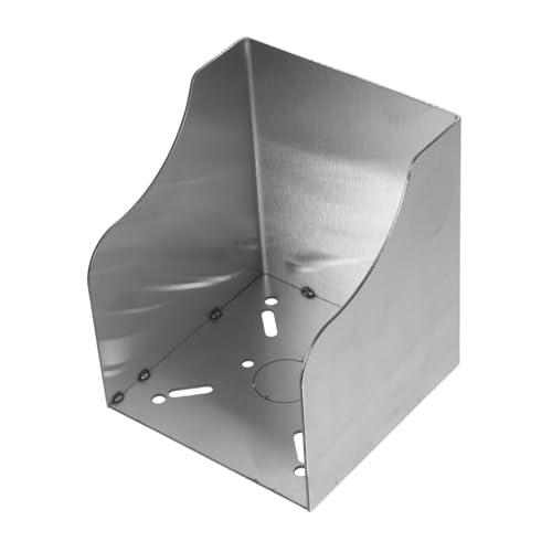 Boîtier de prise extérieure étanche en acier inoxydable argenté pour jardin et salle de bain