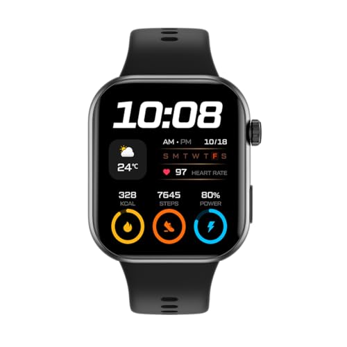 Image of HONOR Choice Watch 2i Smartwatch, 1.85″ AMOLED Display, 14-Day Battery, Bluetooth Calling, Heart Rate & SpO₂ Monitoring, 109 Sports Modes, IP68 Water-Resistant, Android & iOS, Black