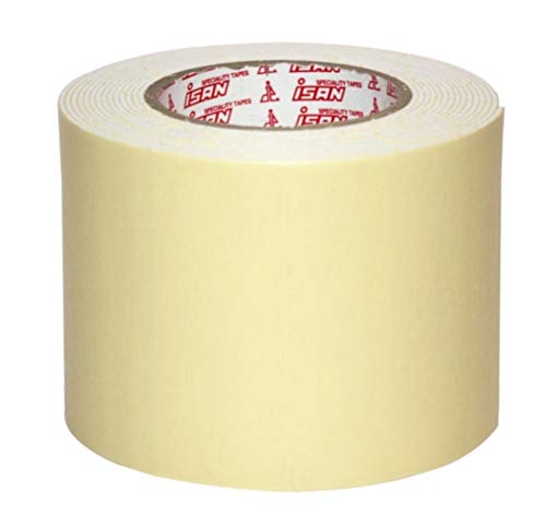 ISAN® Double Sided White Foam Tape, Mounting Tape Heavy Duty, Strong Adhesive, Weatherproof for DIY Craft, Cushioning, Padding, Home Office Décor 96mm (4" Approx) x 5Mtr (1 Pc)-picture-32