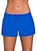 Aleumdr Women's Swim Boardshort Bottom Shorts Swimming Panty Blue Large