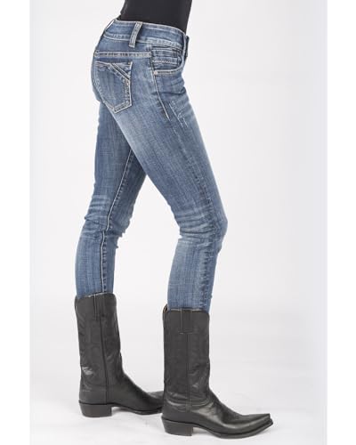 Stetson Women's 503 Pixie Stix Fit Skinny Straight Jeans3