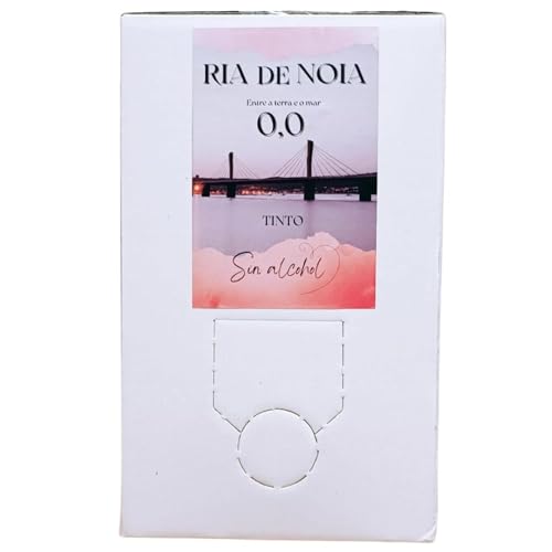 Ría de Noia | Vino tinto sin alcohol | Vino sin alcohol tinto | Origen Galicia | Sabor suave y delicioso | Acompañante ideal para comida y aperitivos