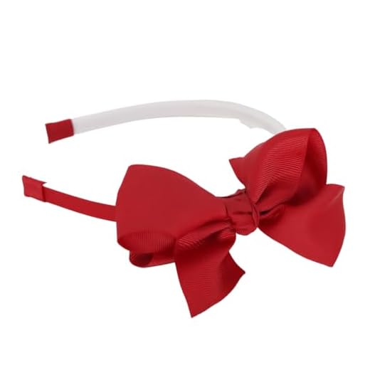 Tiara Infantil Arquinho de Cabelo com Laço Boutique (Vermelha)
