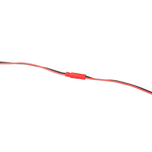 SIM&NAT 20 AWG Silicone Plug Connector for JST, 2 Pin Battery Connector for JST RCY Plug Female Male Connectors Wire for RC Toys Battery, 5 Pairs