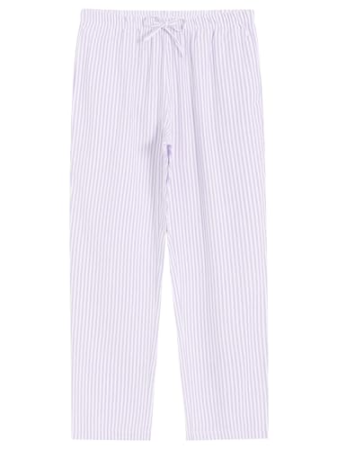 Image of Latuza Women's Cotton Long Sleeve Pajama Set Seersucker Button Down Pj Set