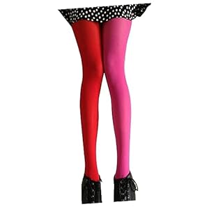 BESPORTBLE Zweifarbige Damen-strumpfhose Bonbonfarbenem Design Leicht Zu Waschen Und Trocknen Für Partys Elastischer Beinschluss Einheitsgröße