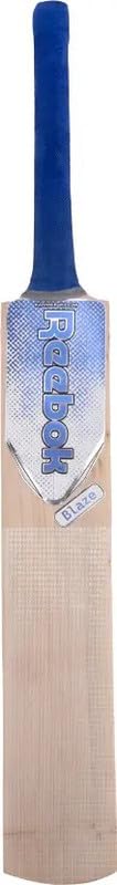 Image of Reebok Blaze Size 6 Kashmir Willow Cricket Bat with Premium Cover | Leather Ball Bat for 15+ Years | 950-1000g Lightweight