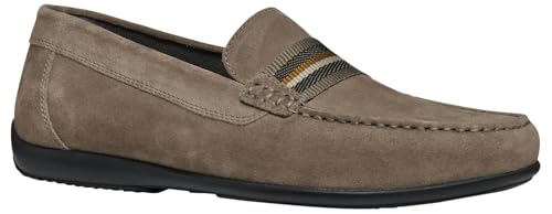 Geox U ASCANIO A, Mocassino Uomo, Taupe, 46 EU