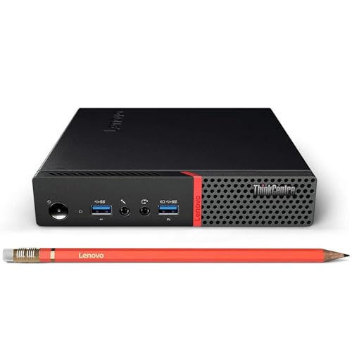 Image of Lenovo ThinkCentre M700 Tiny Business Desktop PC, Intel Quad Core i5-6400T up to 3.1GHz, 16G DDR4, 256G SSD,Keyboard and Mouse,WiFi,Windows 10 Pro (Renewed)