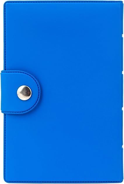 Medidos Pill Organiser 7 Day | 1 Small Pill Box for Each Day of The Week | 4 Compartments: “Breakfast, Lunch, Dinner, Bedtime” | Vinyl Case in Blue & Dark Blue