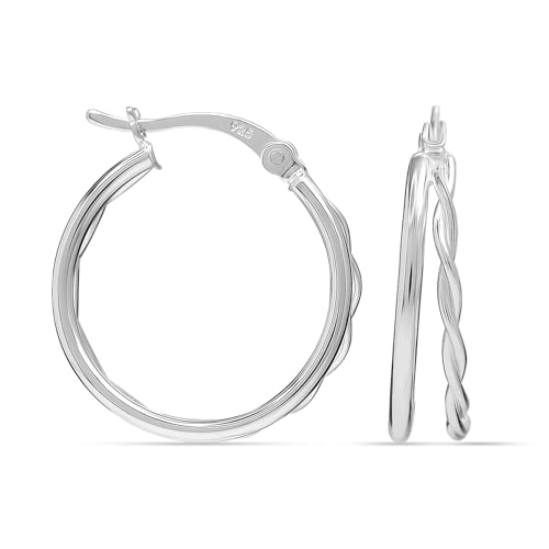 Image of TRUESILVER ACPL Solid 925 Sterling Silver Unisex Figaro Chain Bracelet | BIS Hallmarked Italian 4mm Diamond-Cut Figaro Link Chain Bracelets for Men 8.5 Inches Gift for Fathers Day