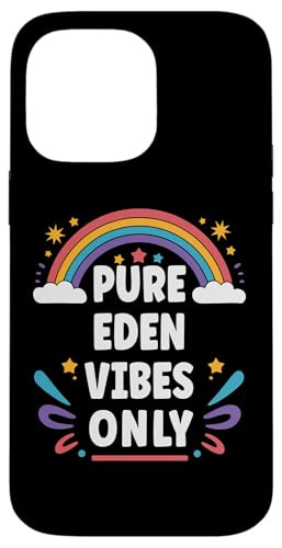 EDEN Vibes Only Cute Retro Girls EDEN Name �X�}�z�P�[�X iPhone 14 Pro Max �p