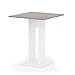 Produktbild Vicco Esstisch EWERT Küchentisch Esszimmer Tisch Säulentisch weiß 65x65 cm (Weiß/Sonoma Eiche)