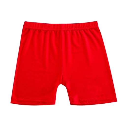 Girls Boys Basic Biker Shorts Yoga Cartwheel Pants for Kids Breathable Athletic Cotton Underpants Short Wide Leg Elastic