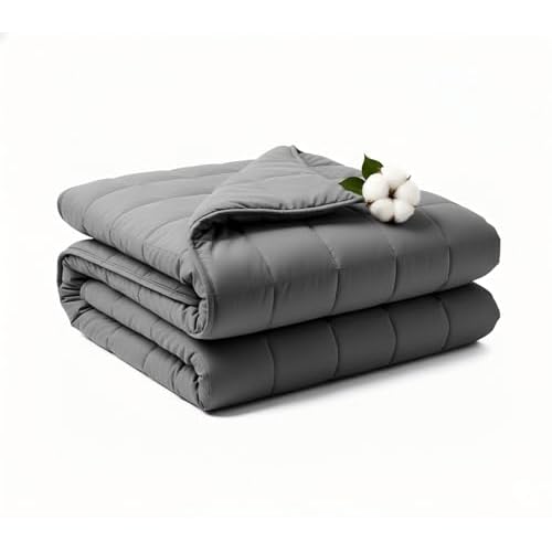Weighted Blanket 15lbs 60″x80″, Weighted Blankets for Adults, Cooling Weighted Blanket for Sleeping, Machine Washable Soft & Breathable All-Season Comfort & Premium Glass Beads(60″ x 80″ 15 lbs)